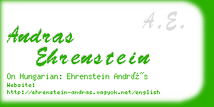 andras ehrenstein business card